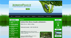 Desktop Screenshot of jezirkovafolie.cz