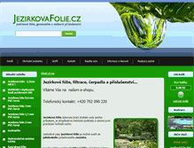 Tablet Screenshot of jezirkovafolie.cz